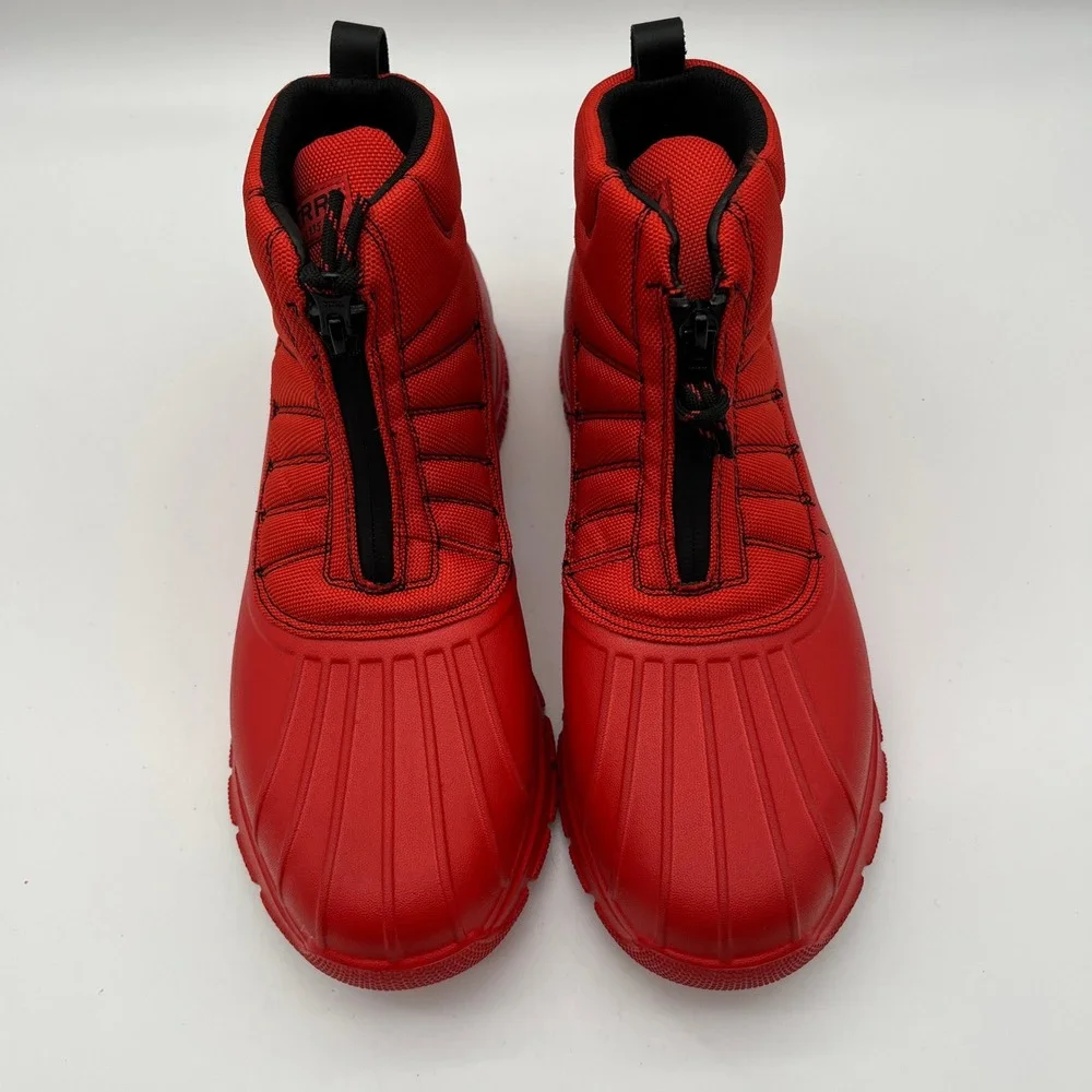 Sperry Top-Sider Mens Red Maritime Repel‎ Front Zip Duck Boots STS23512 Size 9